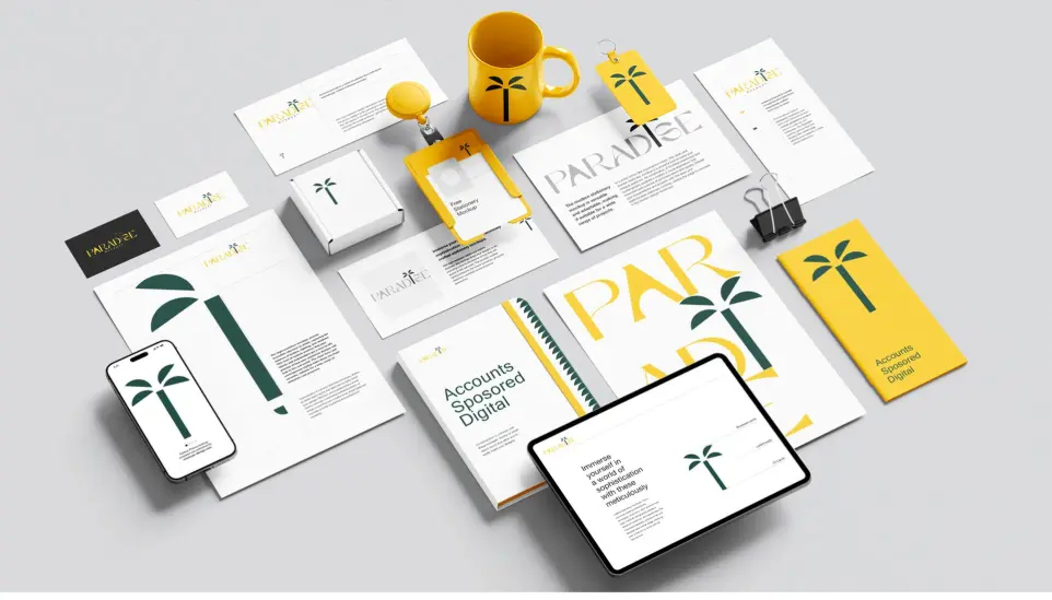 brand identity designed by rabbit